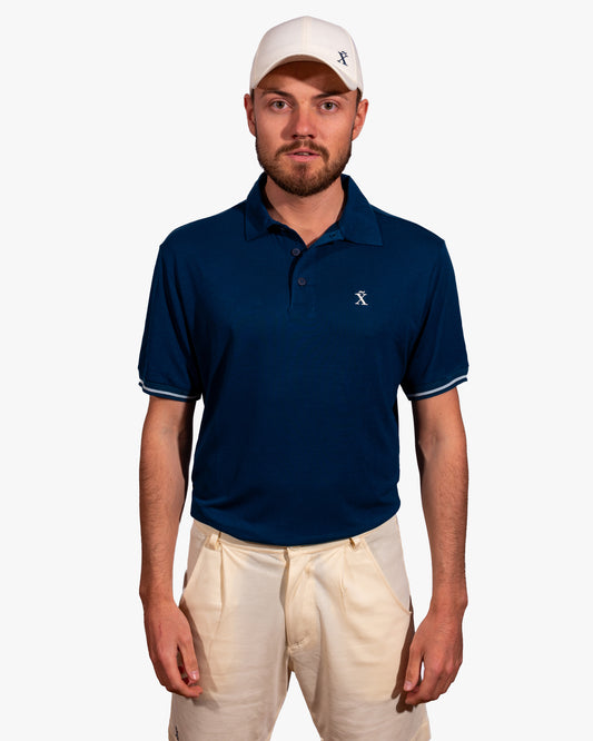 Blue Nature Polo | Men's golf polo shirt made from TENCEL™ 