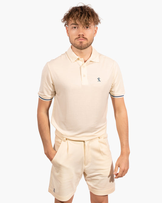 Beige Nature Polo | Herren Golf Poloshirt aus TENCEL™
