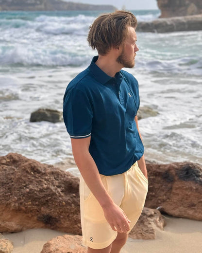 Coastal Whispers Men's Outfit Bundle Blue / Beige