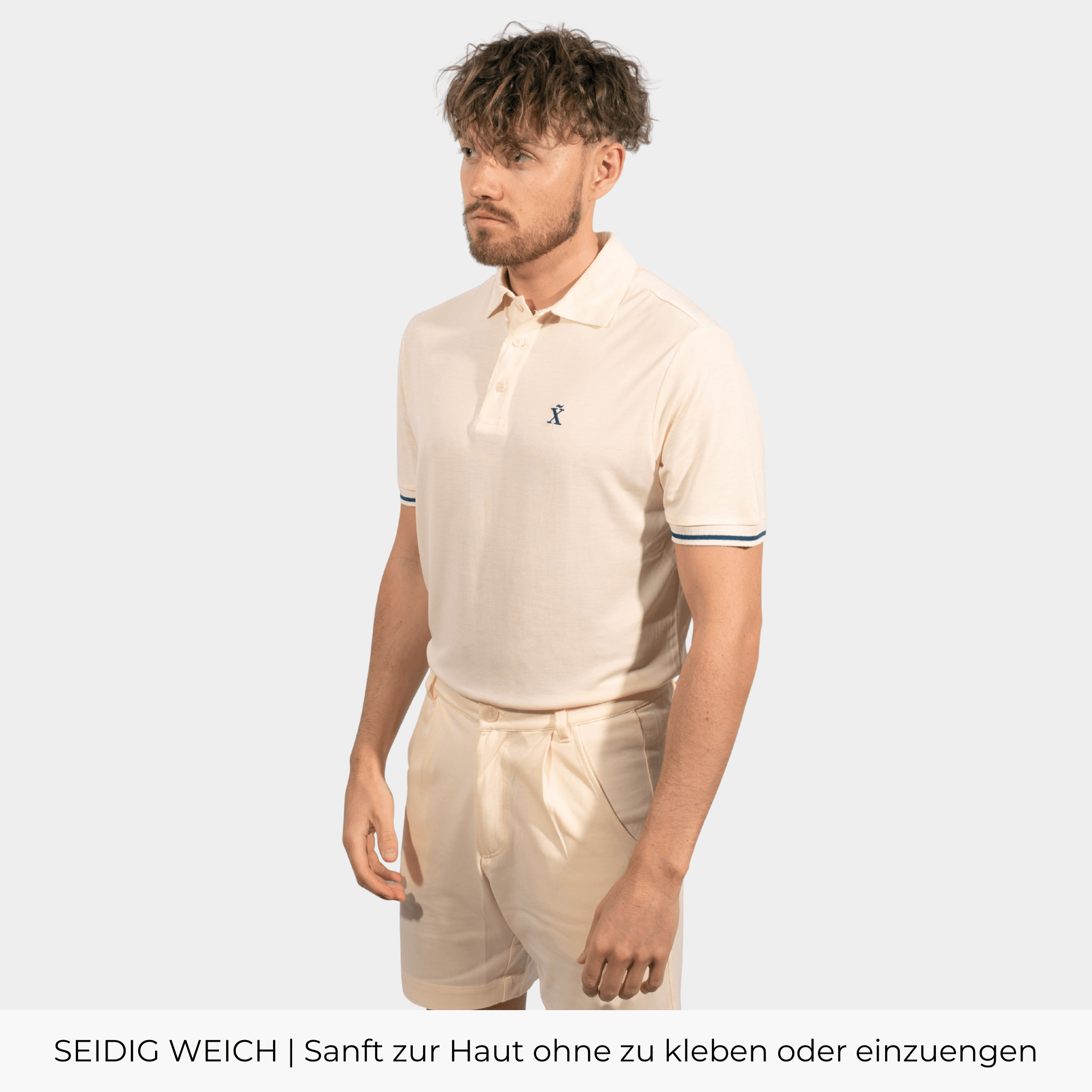 Beige TENCEL™ Polo