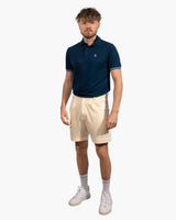 Bundle: Blue TENCEL™ Polo & Beige Nature Shorts