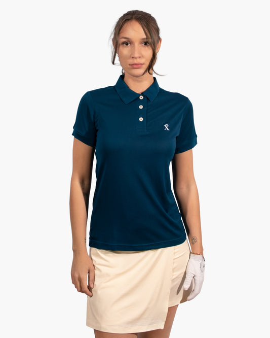 Blue Nature Polo | Damen Golf Poloshirt aus TENCEL™