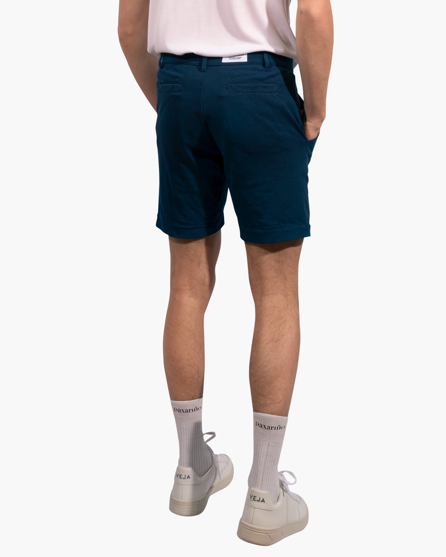 Bundle: White TENCEL™ Polo &amp; Blue Nature Shorts