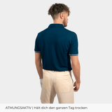 Blue TENCEL™ Polo - Herren