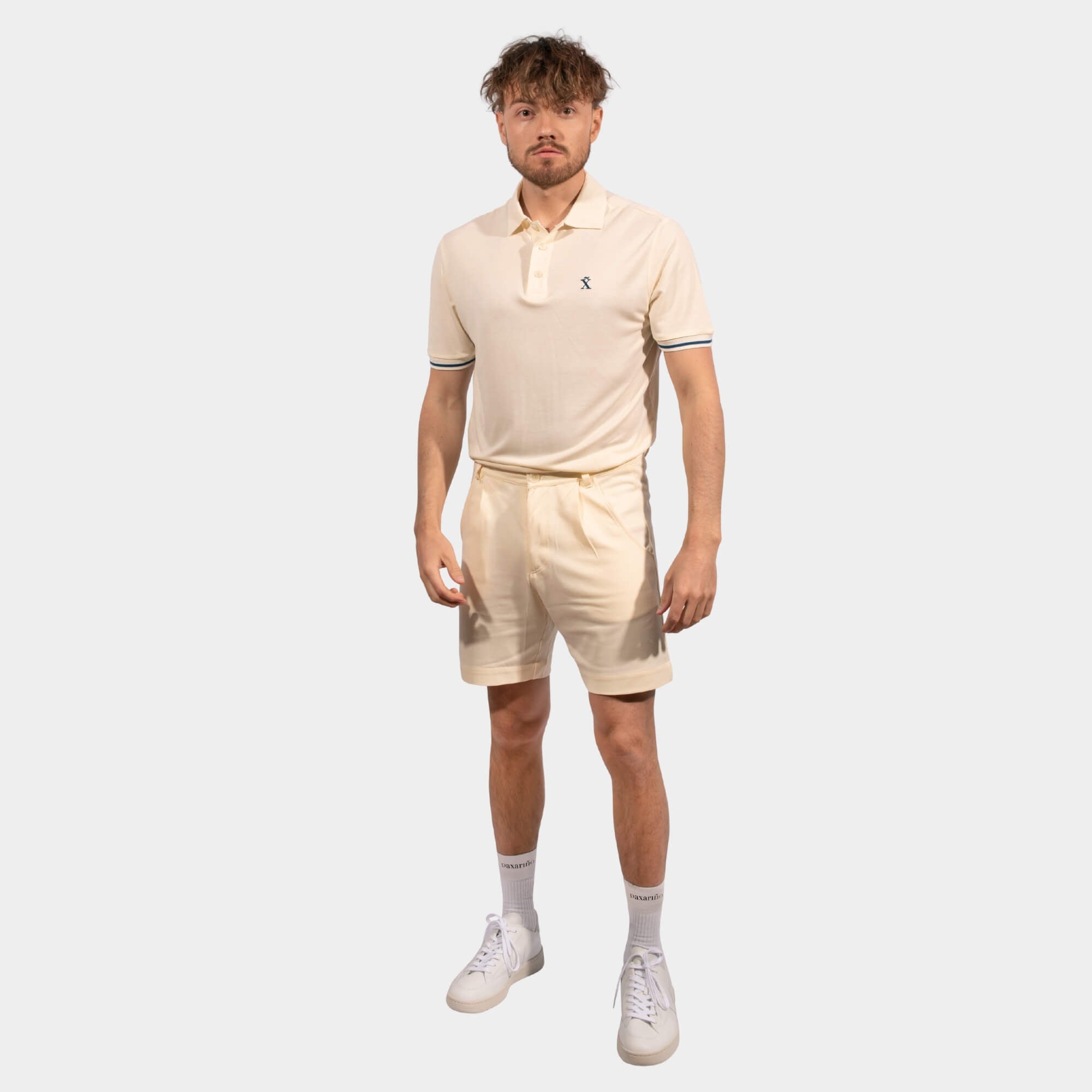 Bundle: Beige TENCEL™ Polo & Beige Nature Shorts