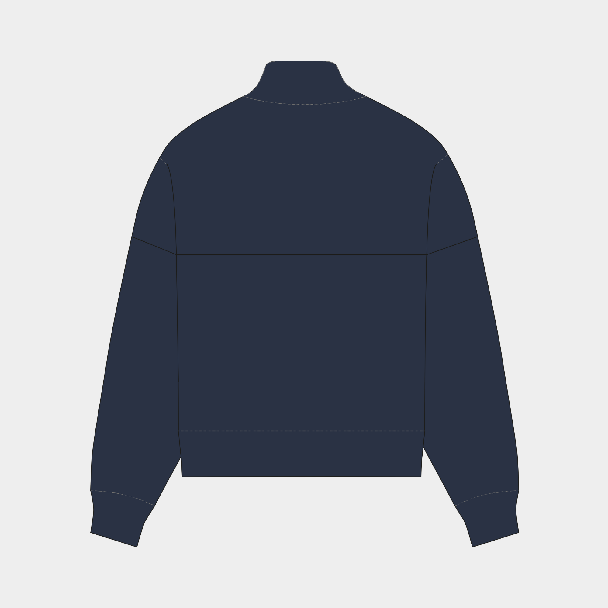 Natural Performance Heavy 1/4 Zip - Navy