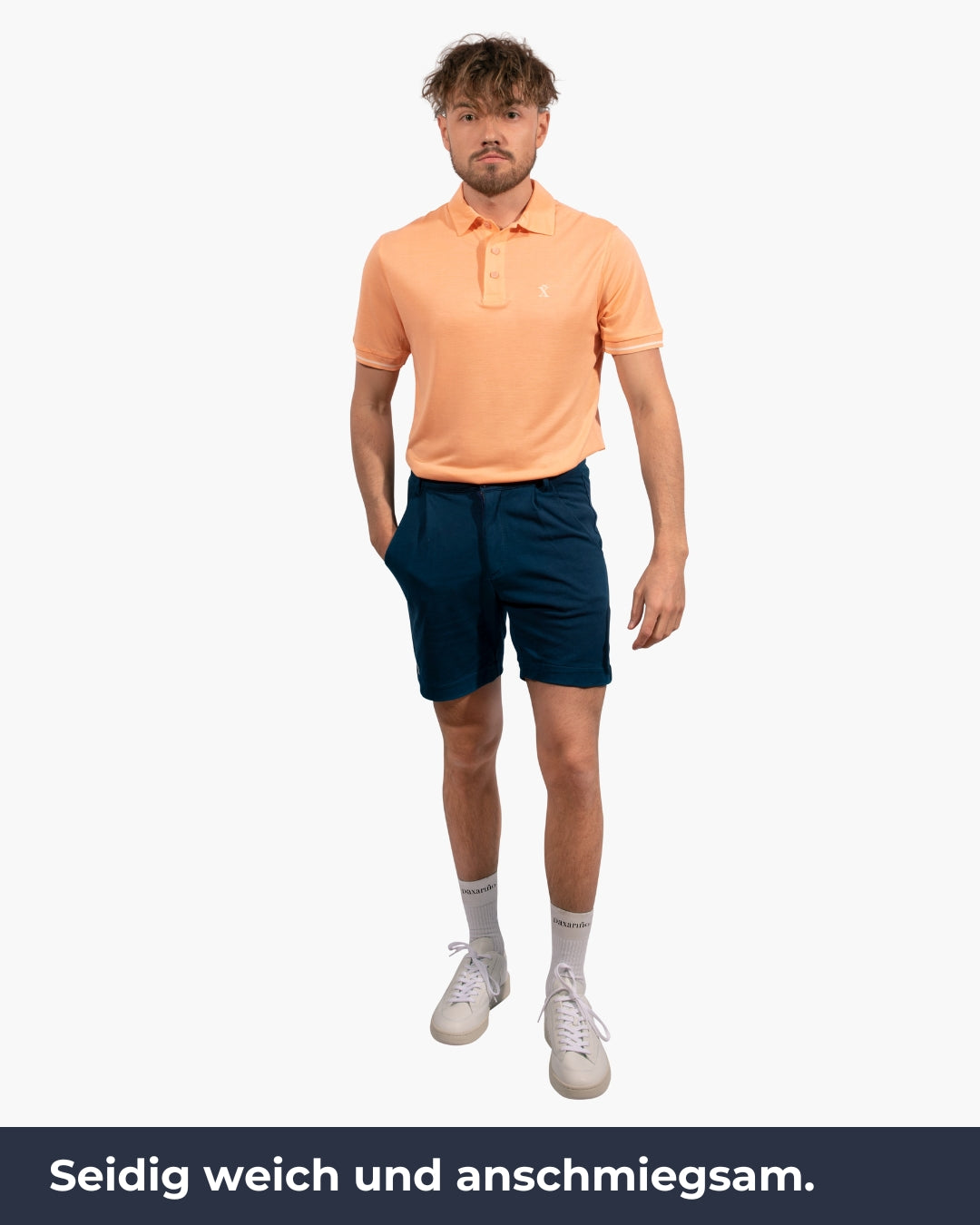 Peach TENCEL™ Polo