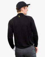 Rückansicht Golf Langarmshirt aus TENCEL™ für Herren von paxariño.