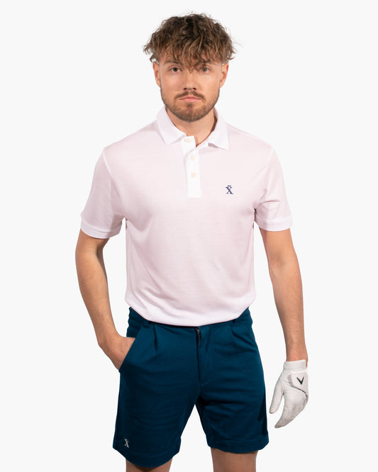 White Nature Polo | Herren Golf Poloshirt aus TENCEL™