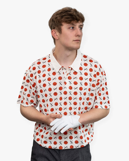 Frontansicht Golf Poloshirt aus TENCEL™ für Herren von paxariño.